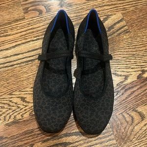 Rothy’s Size 7.5, Maryjane style. Leopard print, brown and black.